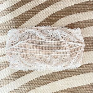 Free People Lace Bandeu Bralette size small